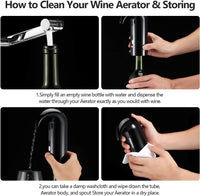 Wine Aerator Electric Wine Decanter One Touch Spout Pourer and wine preserver(10 Pack)