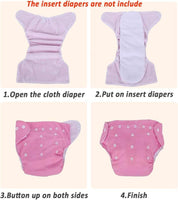 Baby Summer or winter Cloth Diapers Cover Adjustable Reusable Washable Nappies(Bulk 3 Sets)