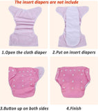 Baby Summer or winter Cloth Diapers Cover Adjustable Reusable Washable Nappies(10 Pack)