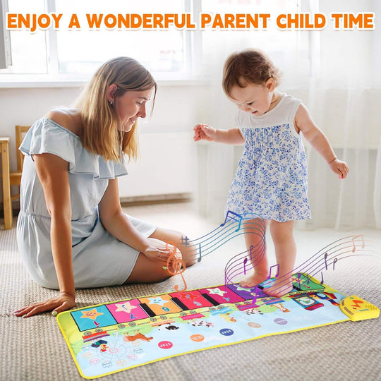 Children's Piano Music Blanket Interactive Early Education Dance Mat A Variety of Musical Educational Toys(Bulk 3 Sets)