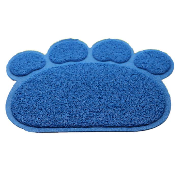 Non-Slip Cat Litter Mat Paw Shape Pet Dog Cat Puppy Kitten Dish Bowl Food Water Feeding Placemat(Bulk 3 Sets)