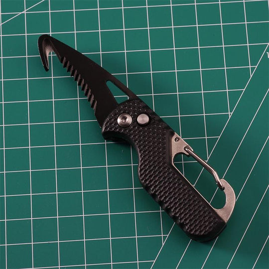 EDC Pocket Folding Knife Keychain Knives, Box Seatbelt Cutter, Rescue EDC Gadget, Key Chains for Women Men Everyday Carry