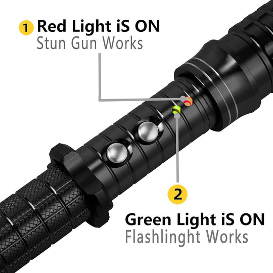 Perfect for Pet Walking, Portable, Survival, Outdoors Rechargeable Self Defense Flashlight