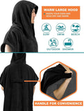 Changing Robe with Hood Quick Dry Microfiber Wetsuit Changing Towel with Pocket for Surfing Men Women(Bulk 3 Sets)