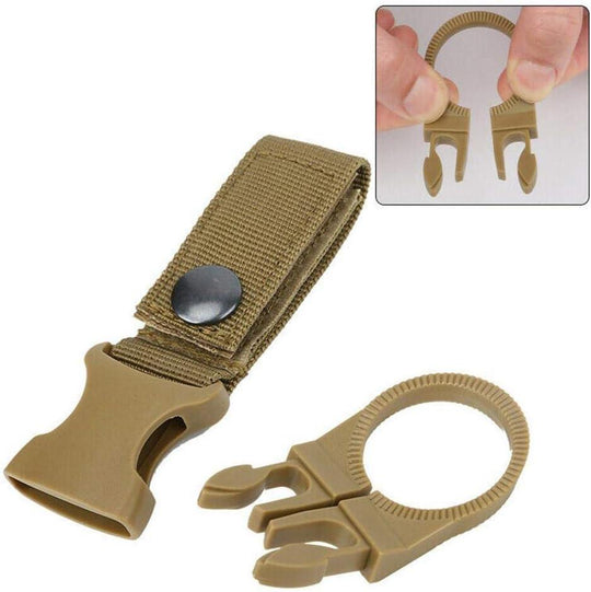 Outdoor Hiking Portable Nylon Buckle Hook Hanging Buckle Mineral Water Bottle Clip