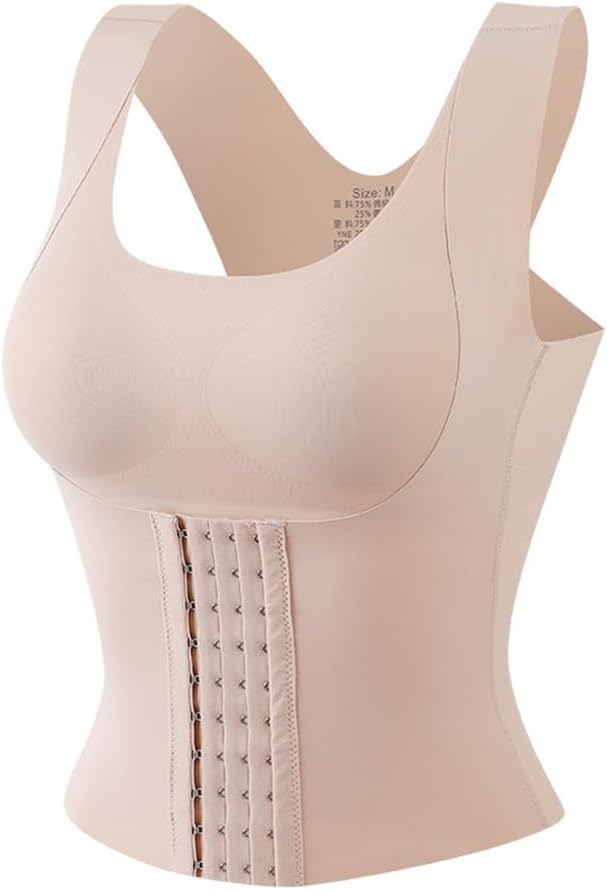 Shapewear Bra 4-in-1 Waist Buttoned Bra Shapewear Waist Trainer Bra Women Reducing Girdle Posture (10 pack)