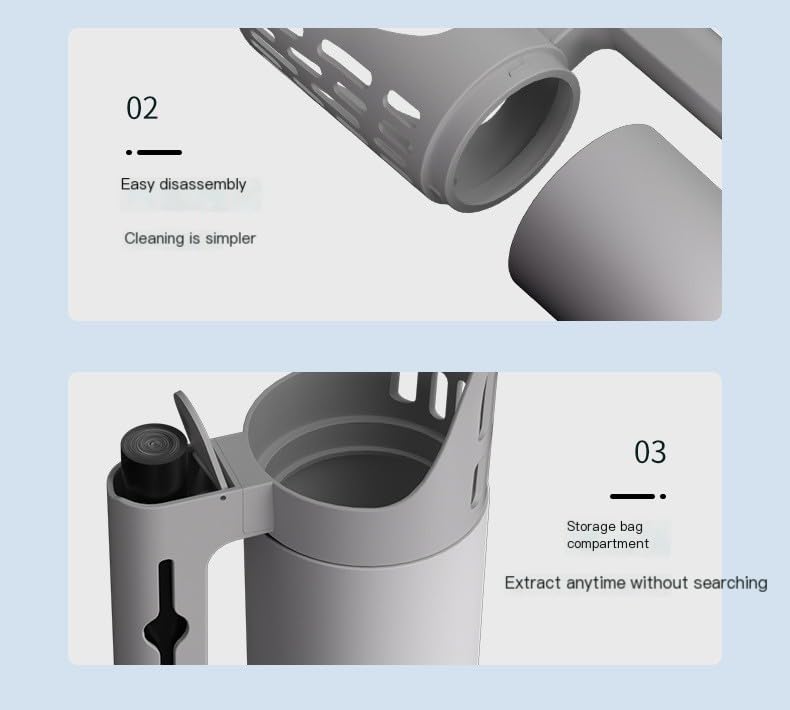 Cat Litter Scooper with Trash Container,Portable Litter Scoop Holder