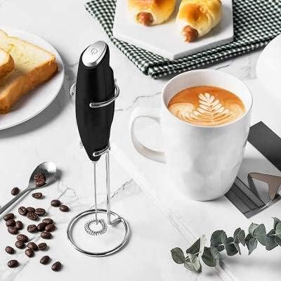Portable Drink Mixer Stainless Steel Drink Mixer with Frother Stand (MOQ 10 Sets)
