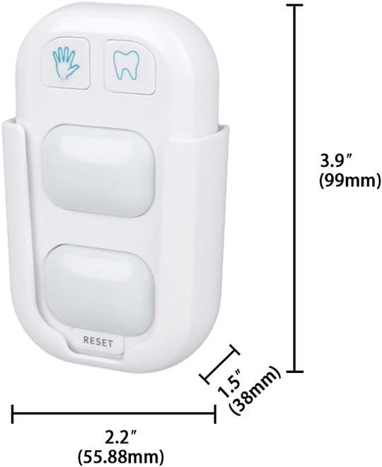 VIGOR Tooth Brushing & Hand Washing Timer for Kids – Wireless Stick-On Bathroom Training Coach with 2-Minute Brush Timer and 20-Second Wash Timer (MOQ 10 Sets)