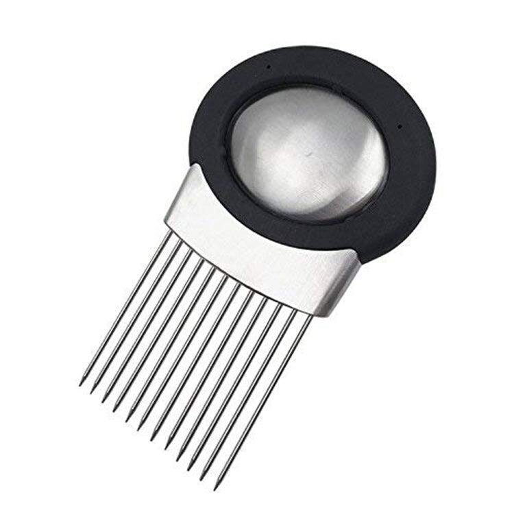 Onion Cutter Vegetable Chopper, Stainless Steel Tomato Potato Slicer, Meat Tenderizer Tool