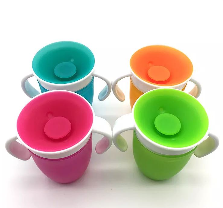 Baby Learning Drinking Cup & Baby Bowl Flying saucer Rotating & Balancing Combo Pack - MOQ 10 Pcs