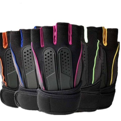 Black Fitness Gym Weight Lifting Gloves For men driving bike