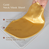 Gold 24k collagen neck mask sheet patch Moisturizer lifting anti wrinkle - MOQ 10 pcs