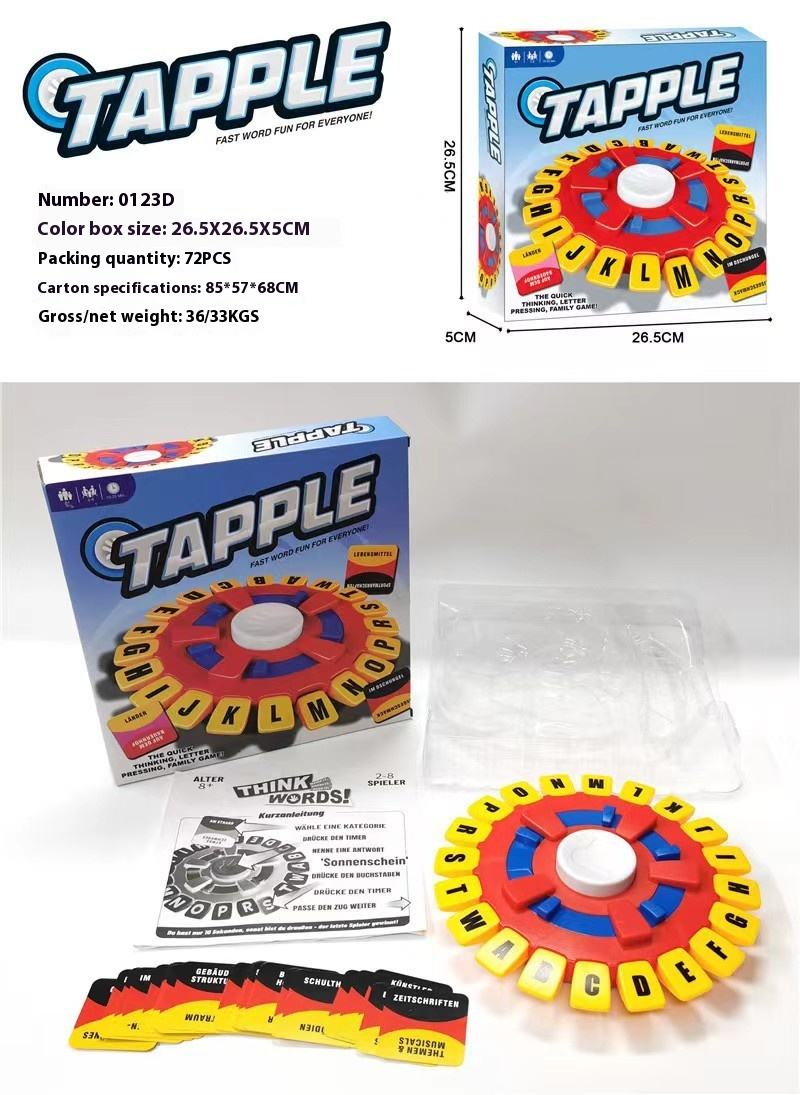 Fast-Paced Family Board Game Choose a Category & Race Against The Timer to be The Last Player