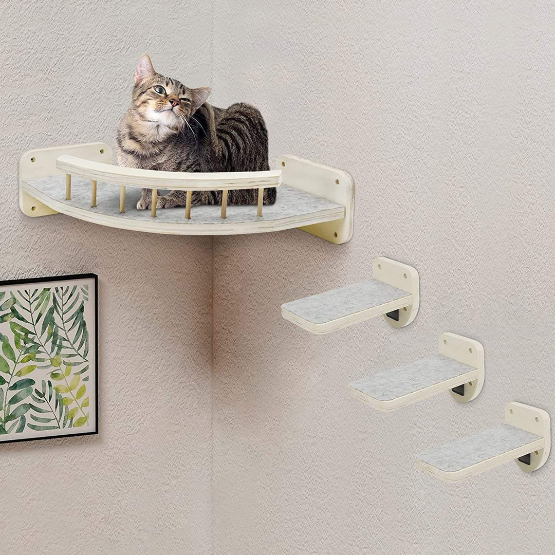 Cat Wall Furniture Climbing Shelf Scratching Post for Sleeping