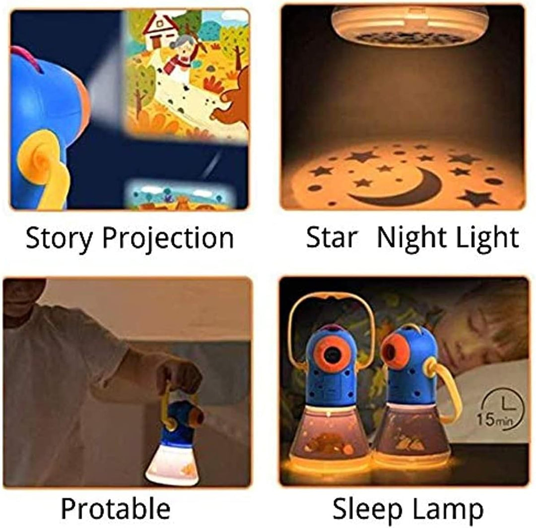 Night Lights Projector Storybook Toy, Educational Toys Gifts for 3-12 Year Old Boys/Girls (10 Sets)