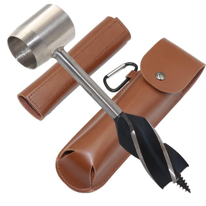 Multifunction Survival Settlers Tool Bushcraft Hand Auger Wrench Scotch Eye Wood Auger Drill(Bulk 3 Sets)