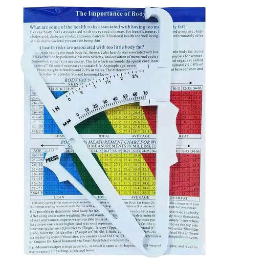 Digital body fat caliper skin fold skinfold body fat caliper body fat tester plicomet