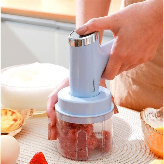 Hand Held 3 in 1 USB Electric Egg Beater Automatic Food Blender Garlic Meat Grinder Egg Mixer(10 Pack)