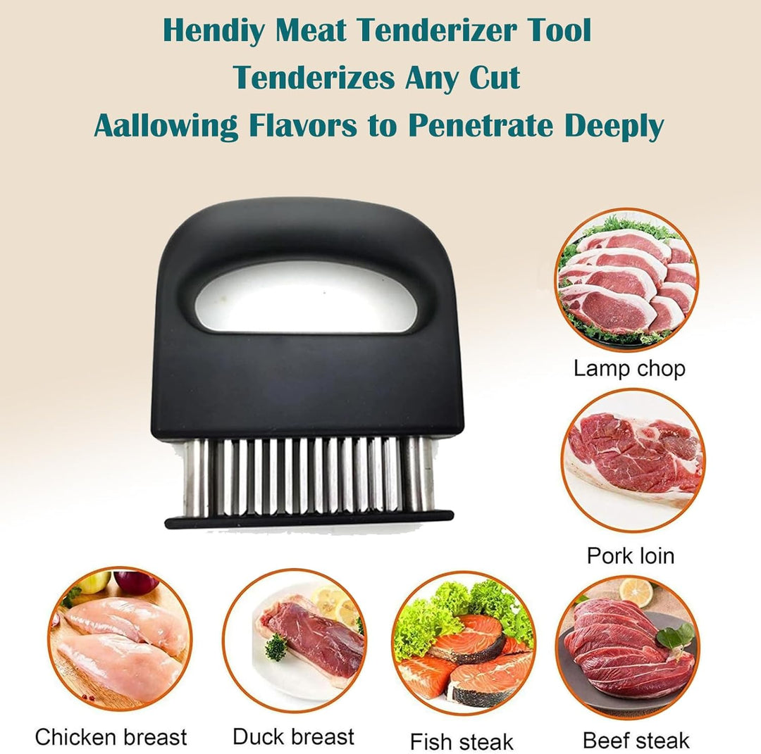 Meat Tenderizer Tool with 48 Stainless Steel Needle Blades