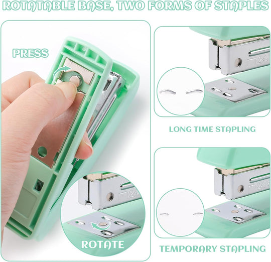 Desk Accessory Kit Cute Office Supplies Set Desktop Stapler Set