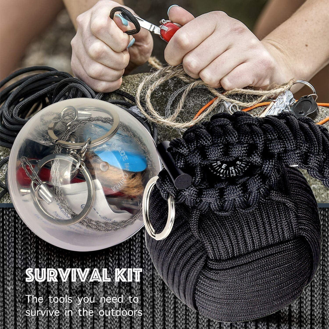 Outdoor camping accessories survival pack emergency gear tools pocket survival kit(10 Pack)