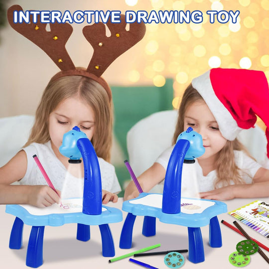 Perfect gift Trace and Drawing Projector Table for Kids Toy with Light & Music, Child Smart Projector Sketcher Desk, Learning Projection Painting Machine for Boy Girl 3-8 Years Old