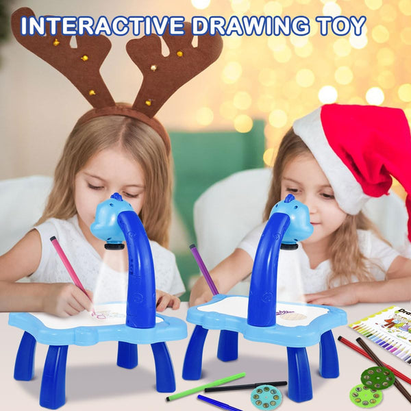 Perfect gift Trace and Drawing Projector Table for Kids Toy with Light & Music, Child Smart Projector Sketcher Desk, Learning Projection Painting Machine for Boy Girl 3-8 Years Old