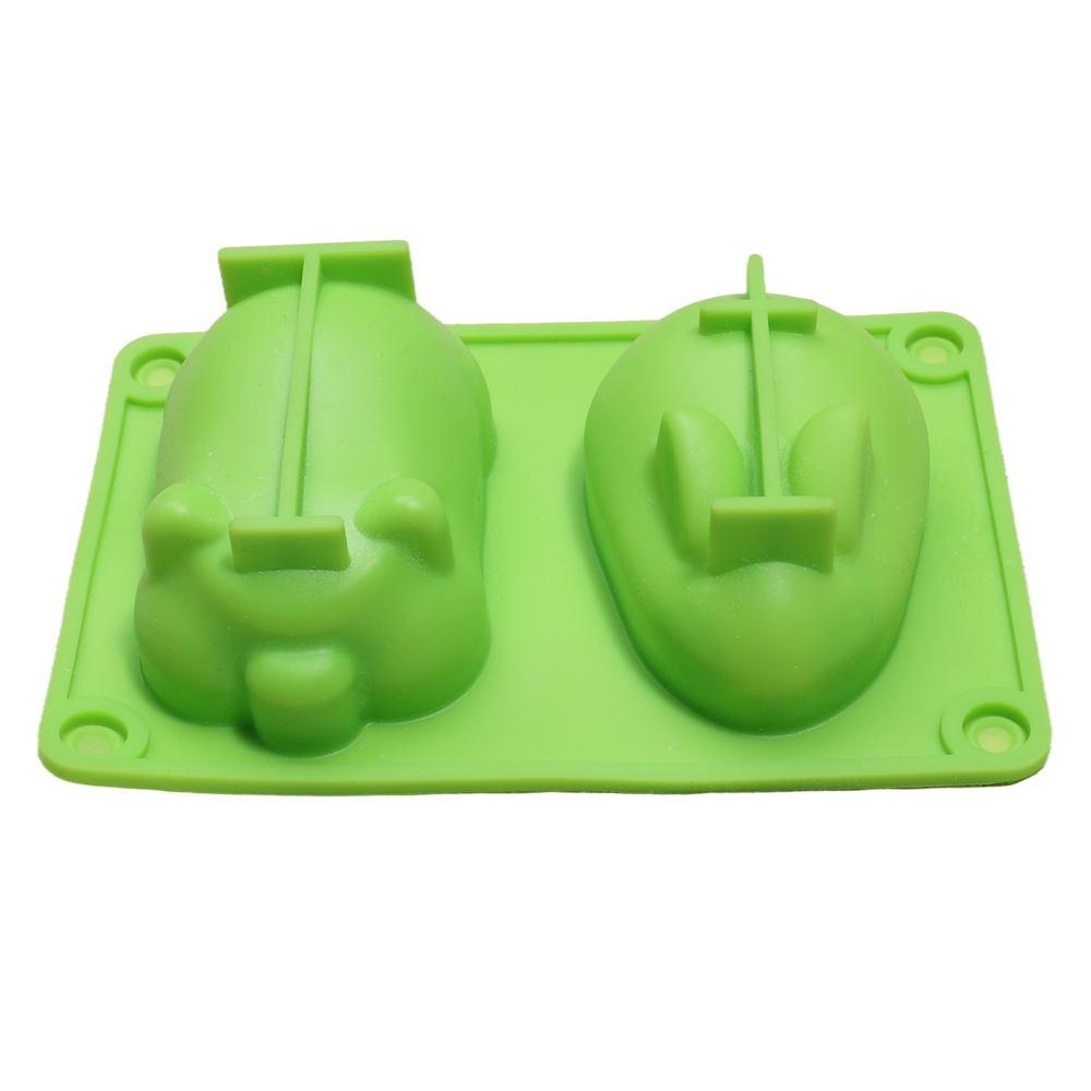 Silicone Mousse Cake Mold Bunny Piggy Baking Tray Dessert Mold Pastry(2 Pcs)