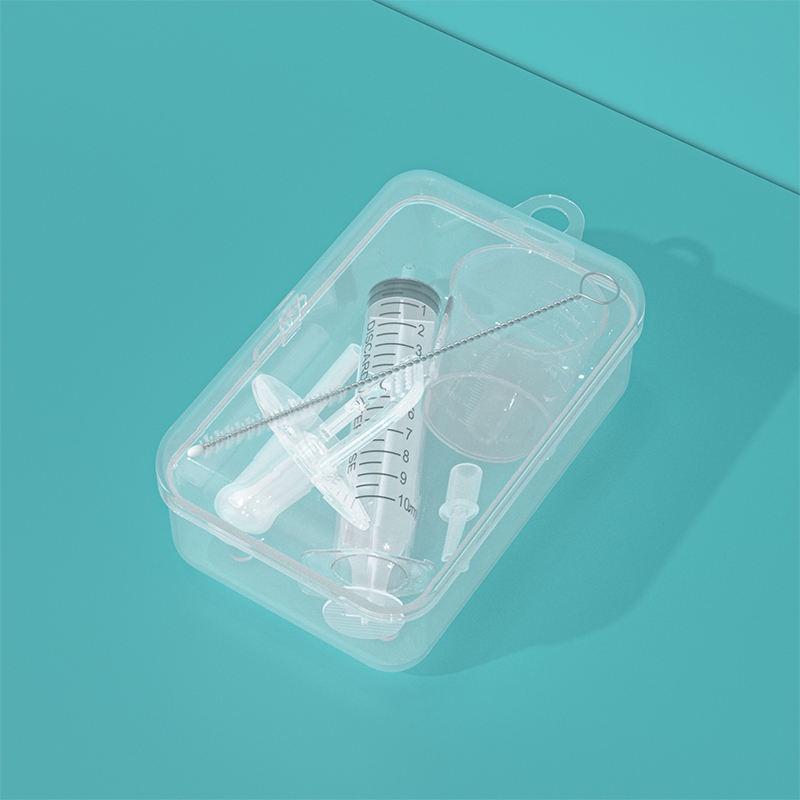 High Quality 10ml Pacifier Feeder Syringe Type Silicone Baby Medicine Pacifier Baby Feeding Set