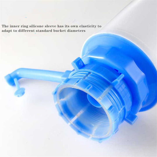 Hand Press Large Bottle Dispenser Mini Portable Plastic 19litter 20L Litre 5 Gallon Desktop Blue