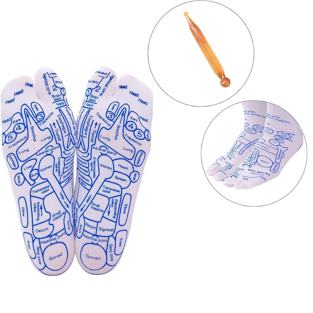 Reflexology Socks with Tools, Acupressure Reflexology Socks Massage