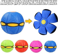 Flying Saucer Ball, Pet Toy, Outdoor Flying Saucer Ball for Dogs, Magic UFO Ball, Deformation Rebound Ball Stomp Ball(Bulk 3 Sets)