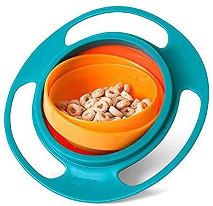 Baby Learning Drinking Cup & Baby Bowl Flying saucer Rotating & Balancing Combo Pack