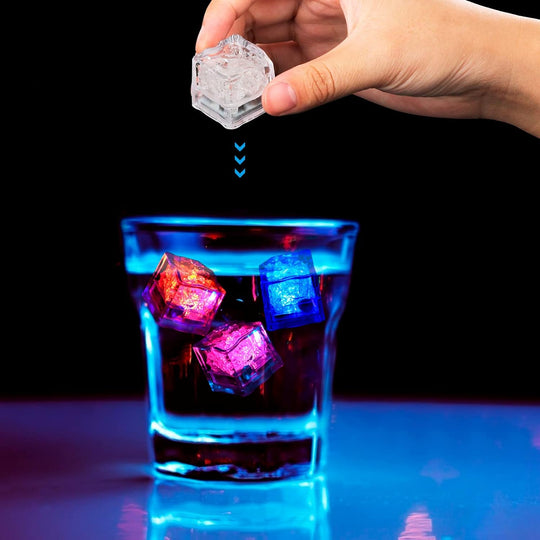 Flashing Glow in The Dark , Liquid Activated Battery Operated for Club Bar Party Wedding Decor Christmas Gifts