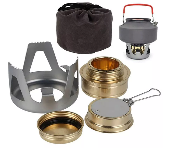 Mini Alcohol Stove for Outdoors Backpacking Lightweight Portable Camping Backpacking (10 Pack)