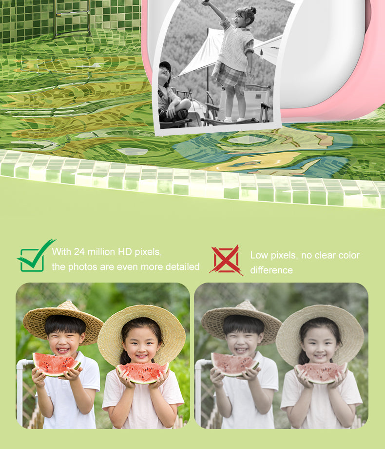 Dual Selfie Kids Camera with 1080P Videos, Holiday Birthday Gifts (MOQ 10 Sets)