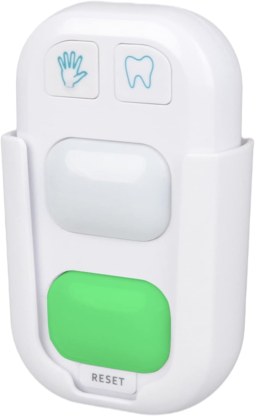 VIGOR Tooth Brushing & Hand Washing Timer for Kids – Wireless Stick-On Bathroom Training Coach with 2-Minute Brush Timer and 20-Second Wash Timer (MOQ 10 Sets)