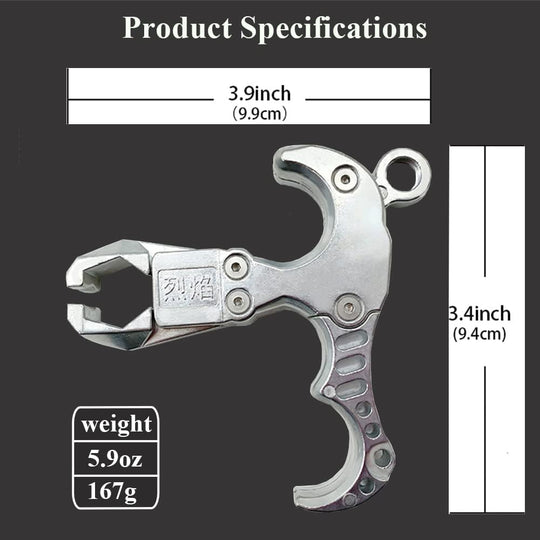 Stainless Steel Handheld Slingshot Release Grip Fish Dart Catapult Trigger Ball