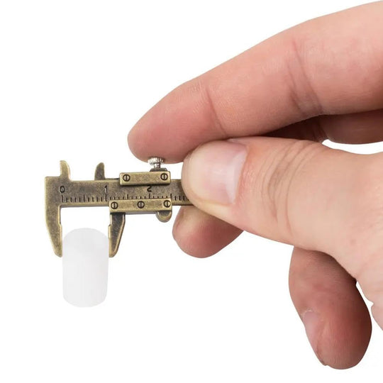 Portable Metal Vernier Caliper Straight Tooth Keychain Measuring Tools