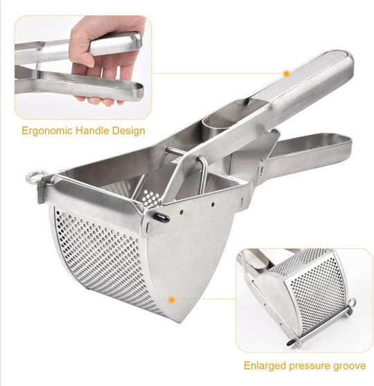 Potato Ricer Triangle Stainless Steel Potato Masher (MOQ 10 Sets)
