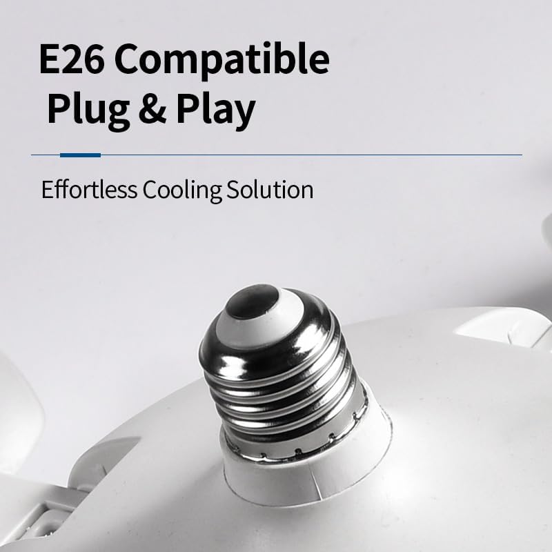 Plug-in Smart Ceiling 4 Blades Fan with Remote, 60W 3-Color Dimmable LED (MOQ 10 Sets)