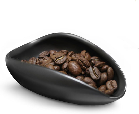 VIGOR Ceramic Coffee Scoop & Dosing Cup Set – Colorful Porcelain Coffee Bean Measuring Spoon and Tray for Espresso, Tea & Coffee Accessories