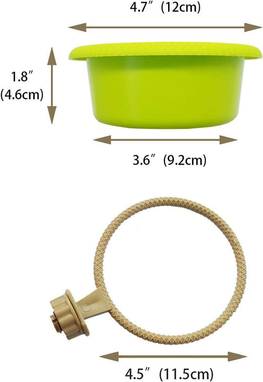 Multi-Function Caged Bird Bath Bird Cage Parrot Supplies Bathing Tub for Canary Finch Budgerigar (MOQ 10 Sets)