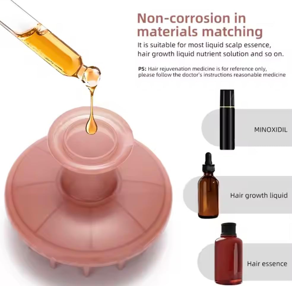 Hair Oil Applicator Scalp Massager Brush Hair Care Dispenser Oil Massage Brush