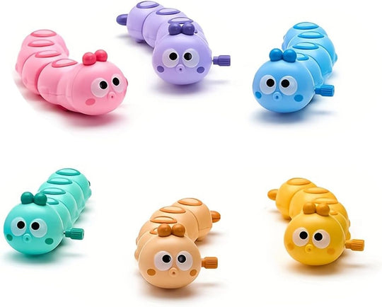Wind-Up Caterpillar Toy - Mechanical Crawling Insect, Educational STEM Kids Toys for Toddlers (MOQ 10 Sets)