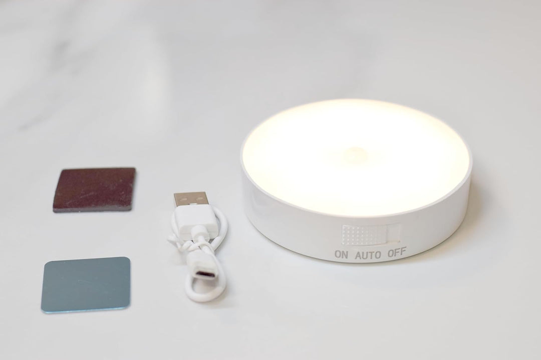 Round Led Human Body Induction Smart Light Magnetic Suction