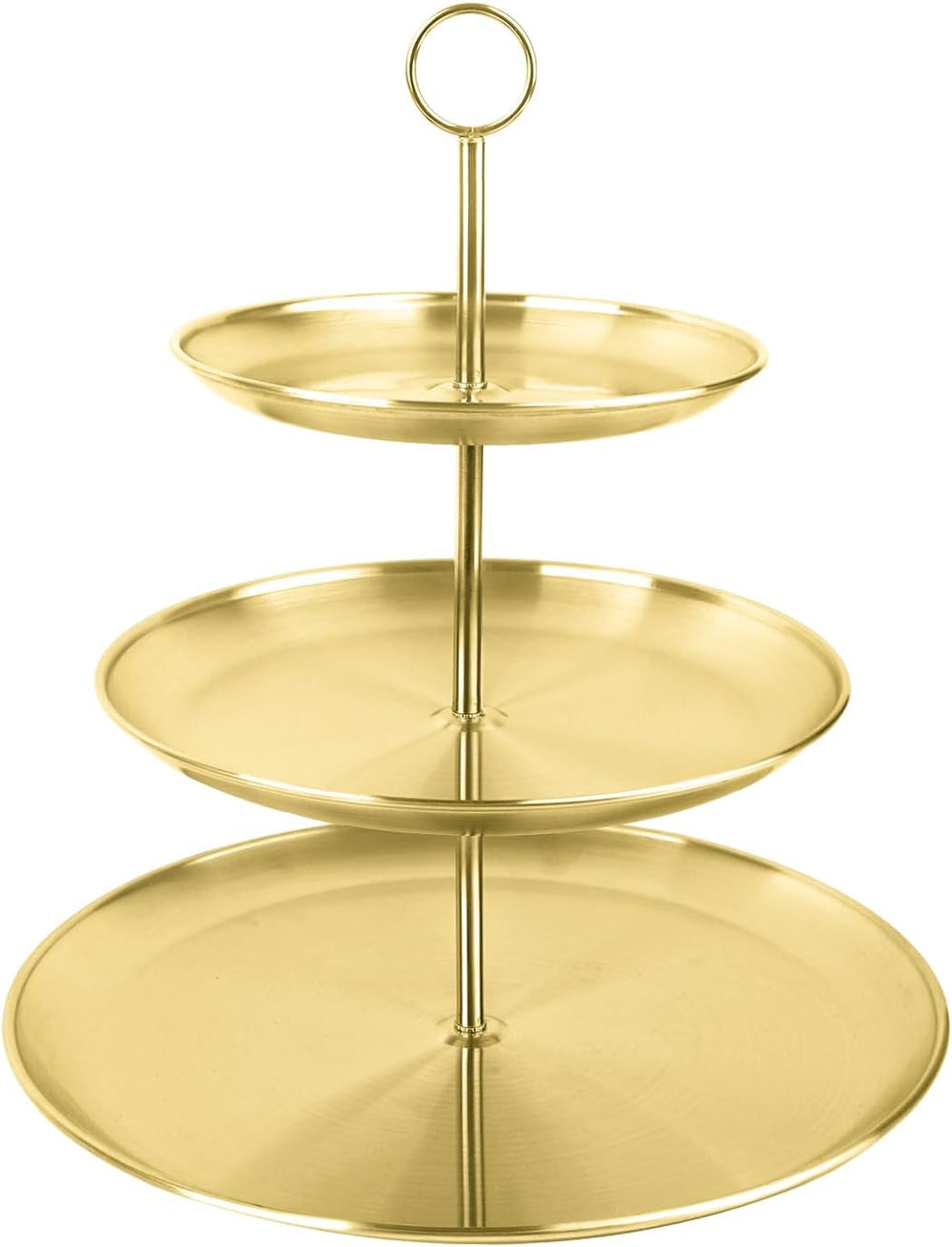 Cupcake Stand 3 Tier – Stainless Steel Cake & Dessert Display Tower for Wedding, Birthday, Party Decorations (MOQ 10 Sets)