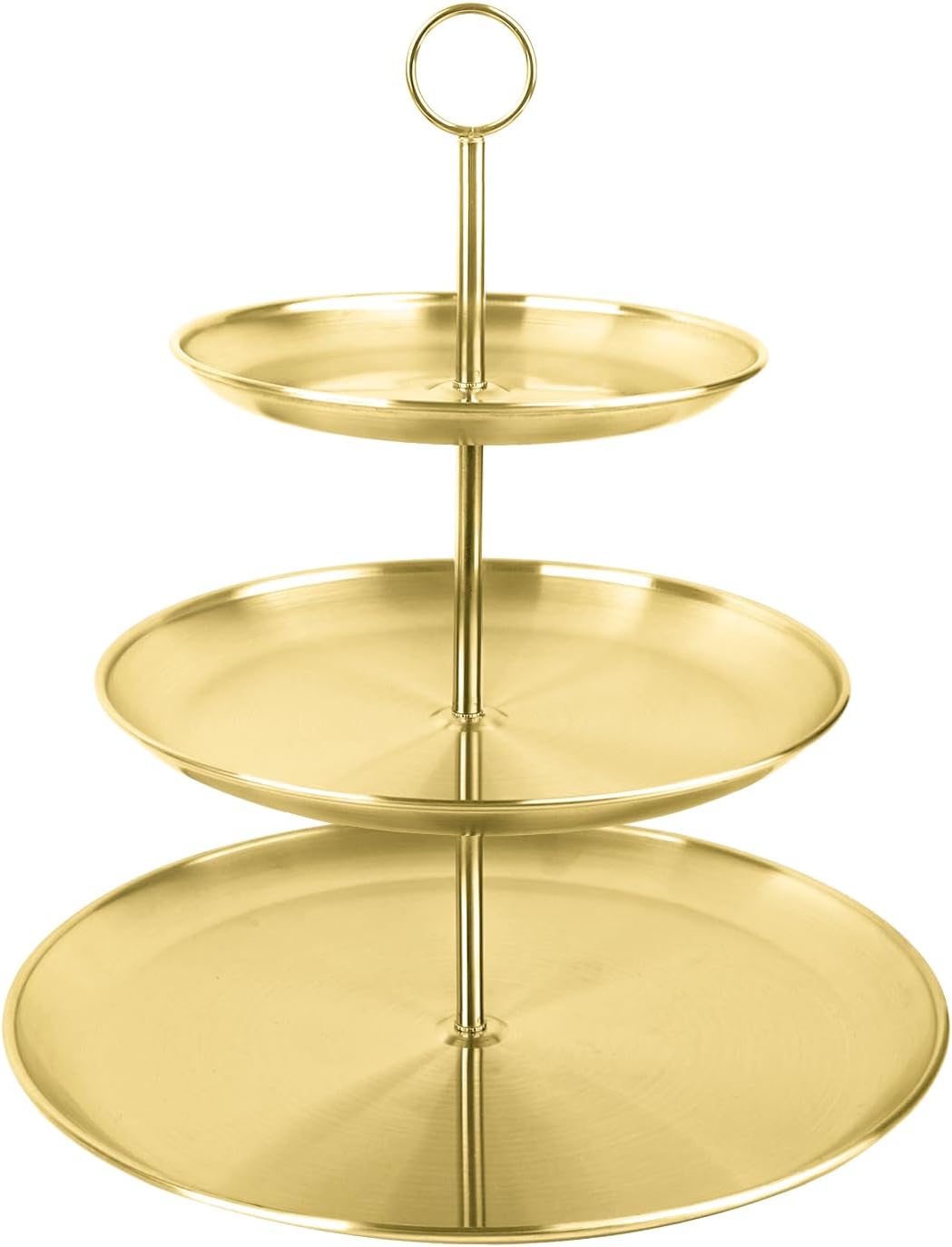 Cupcake Stand 3 Tier – Stainless Steel Cake & Dessert Display Tower for Wedding, Birthday, Party Decorations (MOQ 10 Sets)