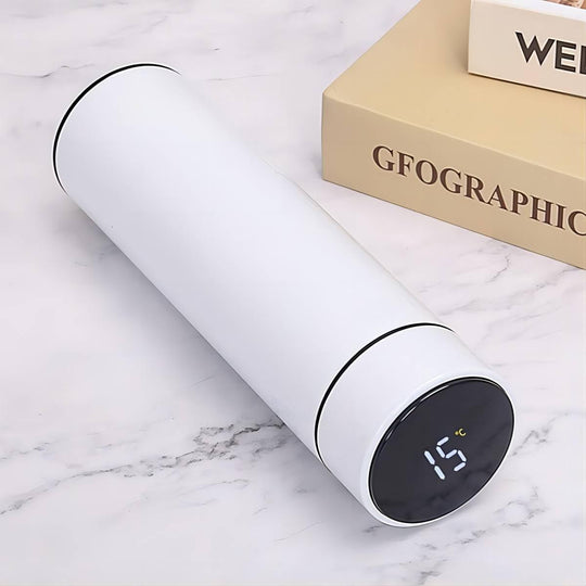 Steel Vacuum Flask,Travel Mug with Smart LCD Touch Screen, Keep Hot Or Cold